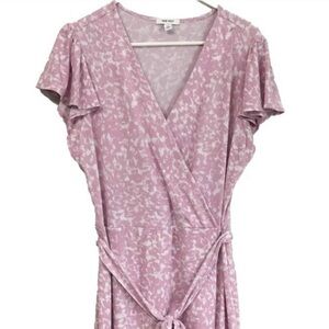 Nine West Women's Pink Midi Dress Size Large